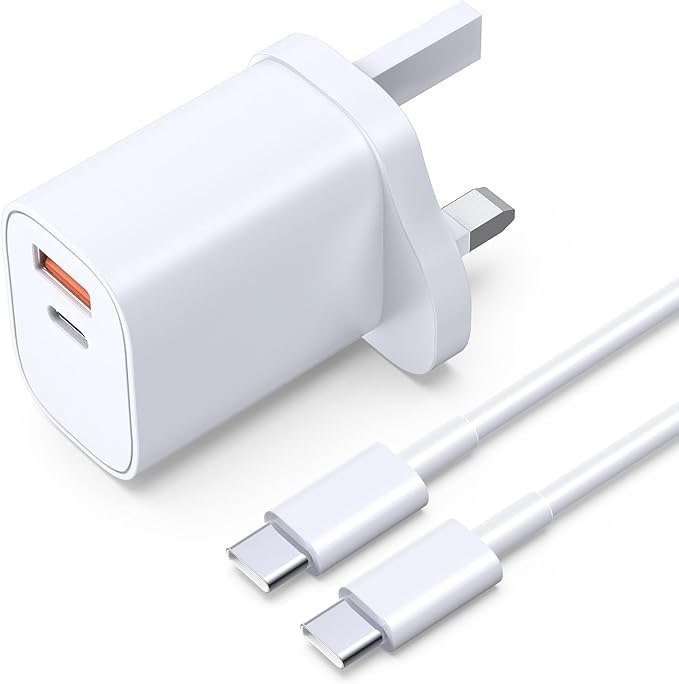 45W USB C Charger,For iPhone Charger Plug,For Samsung Fast Dual USB Plug with 1.8M USBC to USBC Charger Cable for iPhone 17/15/16 Pro,iPad Pro/Air, Samsung Galaxy S24/S23/S22,ect